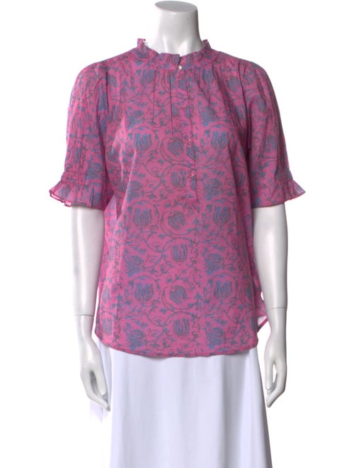 Apiece Apart Printed Crew Neck Top