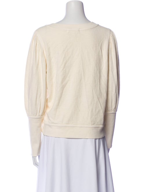 Apiece Apart Bateau Neckline Long Sleeve Sweatshirt