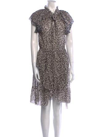 Apiece Apart Silk Knee-Length Dress