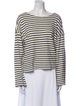 Apiece Apart Striped Scoop Neck T-Shirt