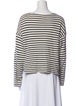 Apiece Apart Striped Scoop Neck T-Shirt