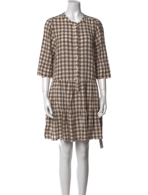 Apiece Apart Plaid Print Mini Dress