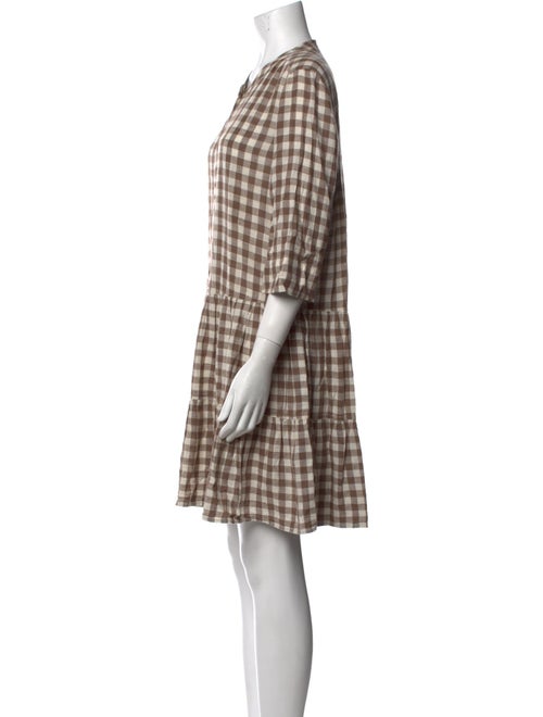 Apiece Apart Plaid Print Mini Dress