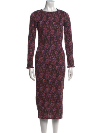 Apiece Apart Floral Print Long Dress