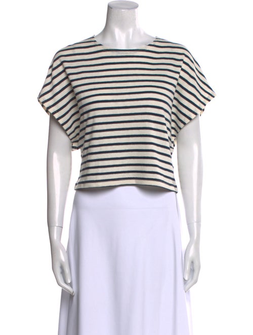 Apiece Apart Striped Crew Neck Sweater