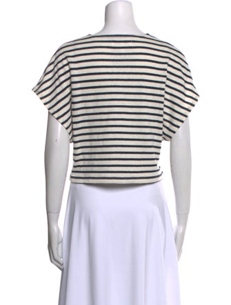Apiece Apart Striped Crew Neck Sweater