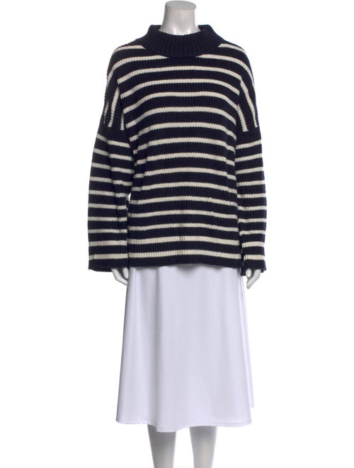 Apiece Apart Striped Mock Neck Sweater