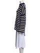 Apiece Apart Striped Mock Neck Sweater
