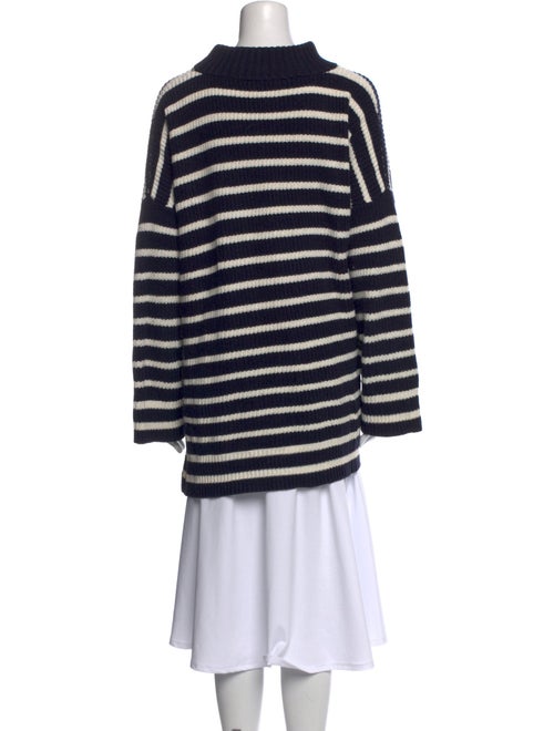 Apiece Apart Striped Mock Neck Sweater