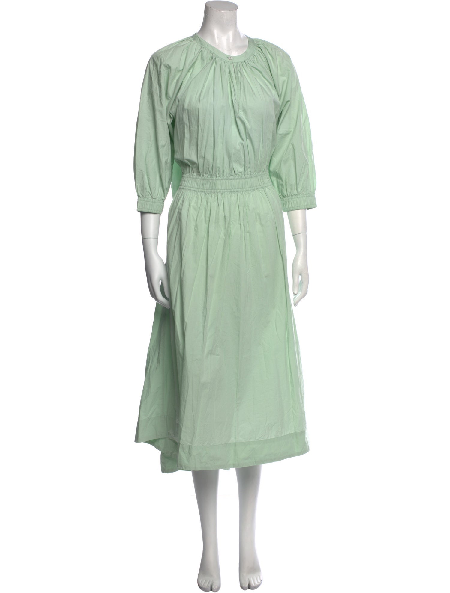 Apiece Apart Crew Neck Midi Length Dress