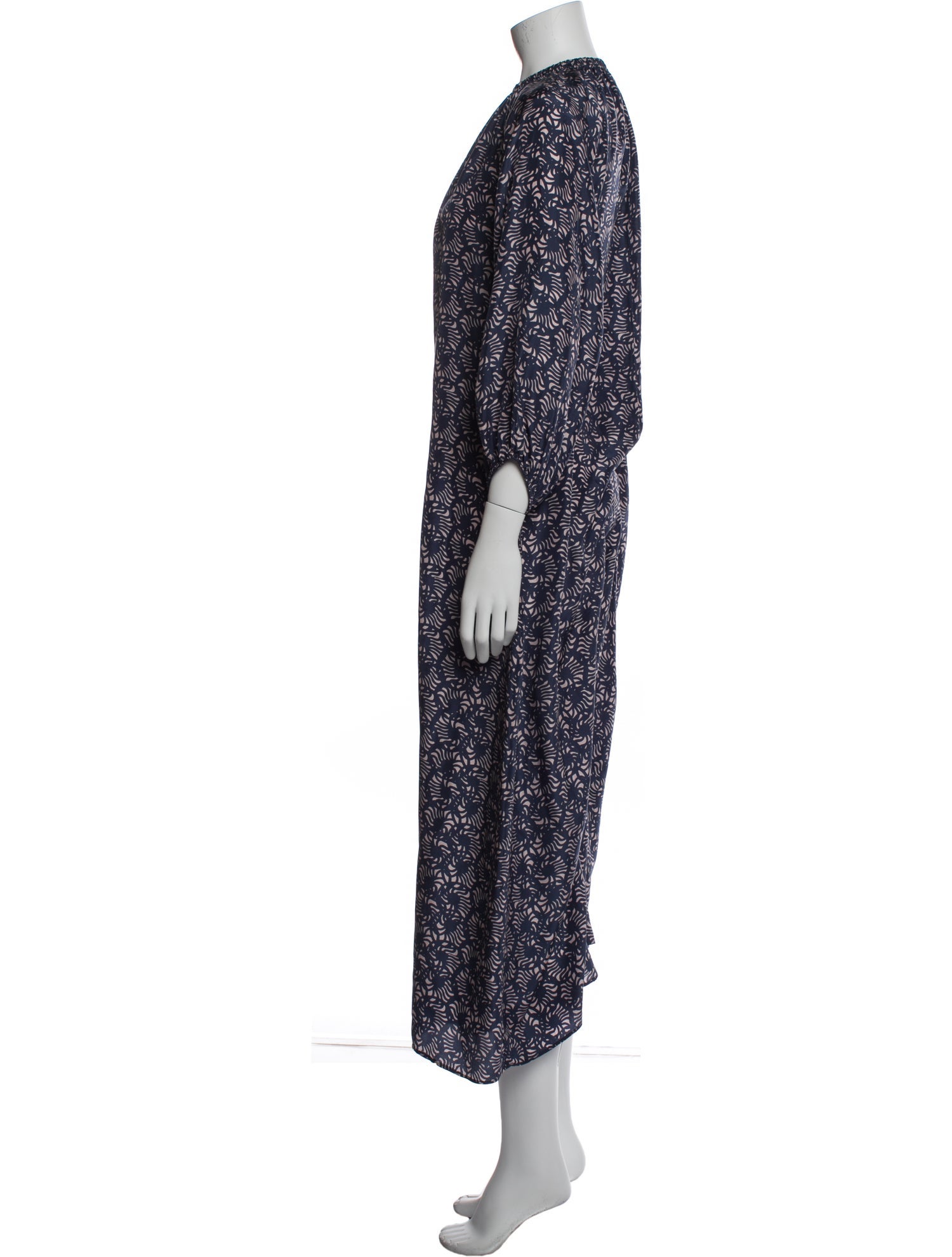 Apiece Apart Printed Crew Neck Jumpsuit
