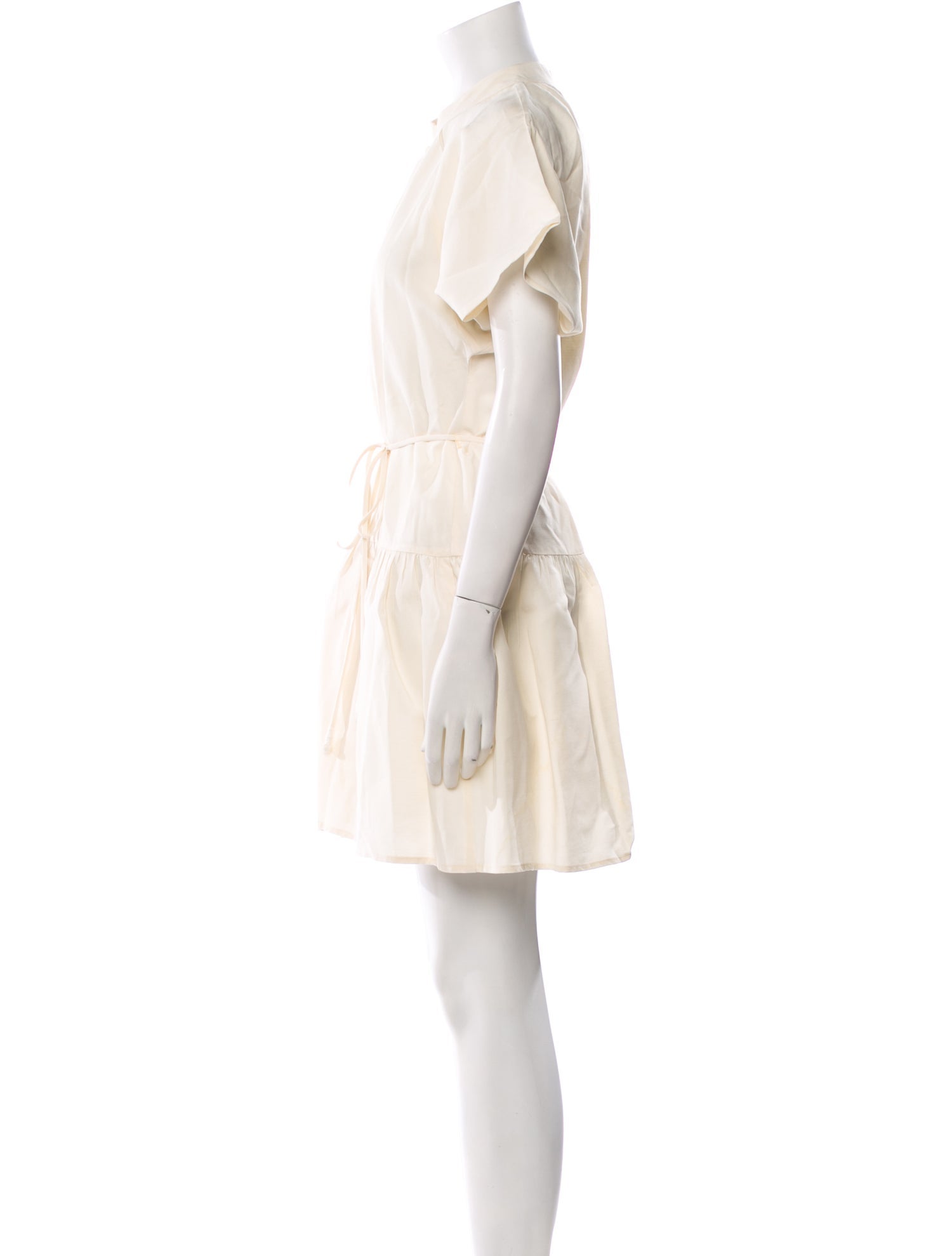 Apiece Apart Crew Neck Mini Dress