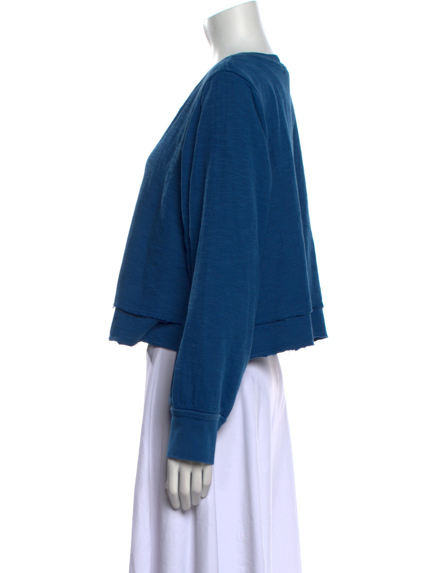 Apiece Apart Crew Neck Long Sleeve Sweatshirt