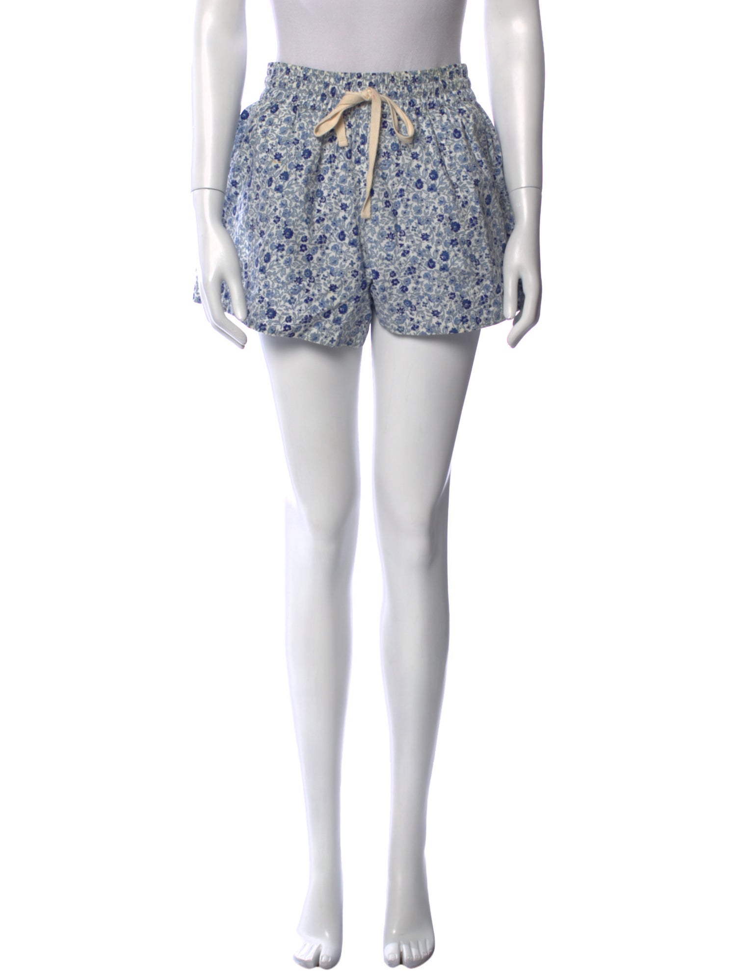 Apiece Apart Floral Print Mini Shorts