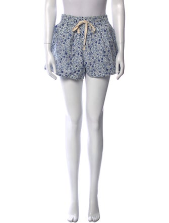 Apiece Apart Floral Print Mini Shorts