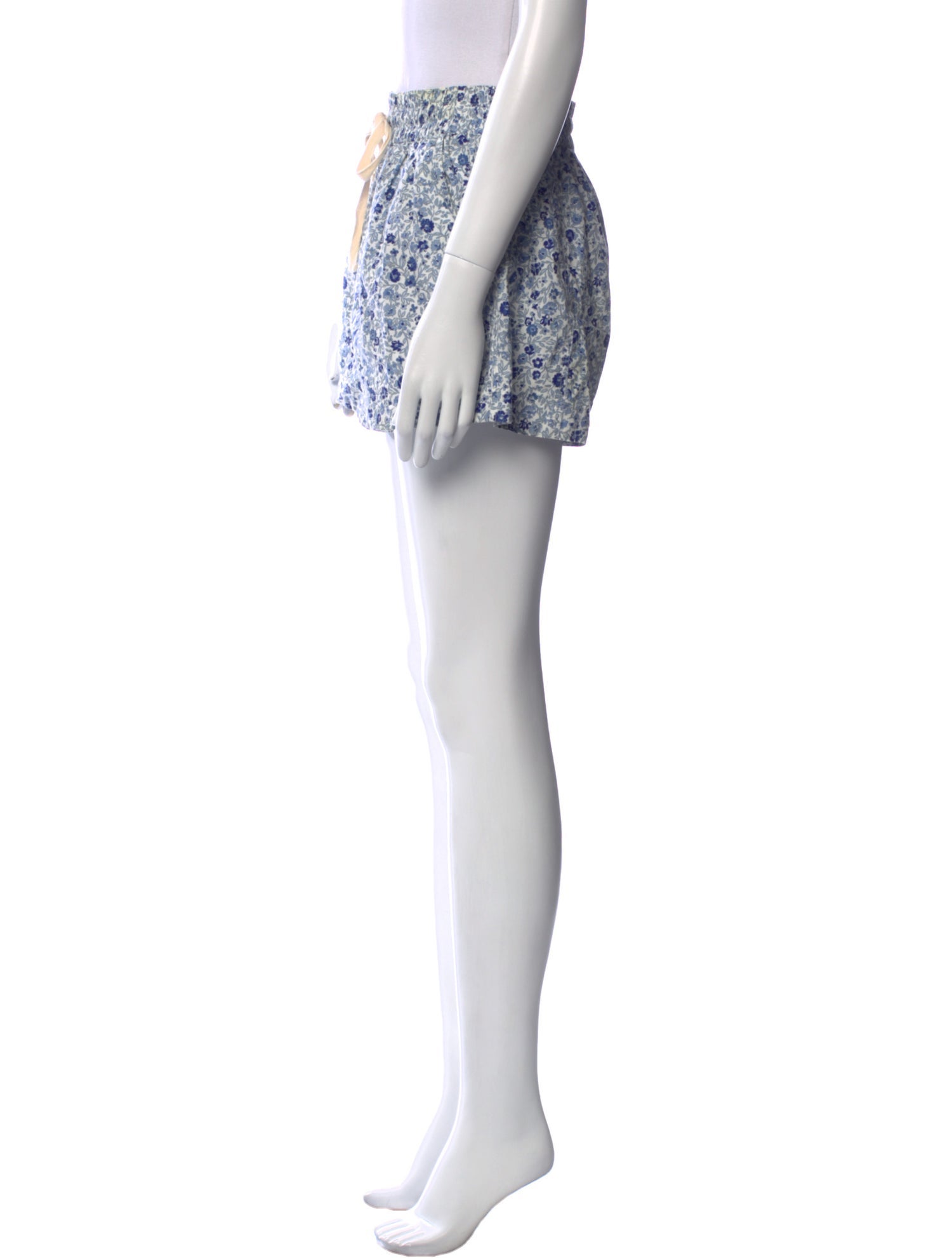 Apiece Apart Floral Print Mini Shorts