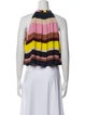 Apiece Apart Silk Striped Crop Top