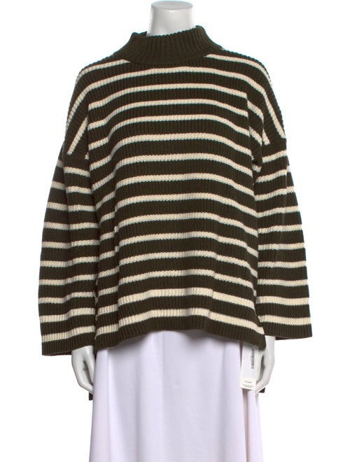 Apiece Apart Striped Mock Neck Sweater