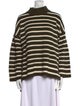 Apiece Apart Striped Mock Neck Sweater
