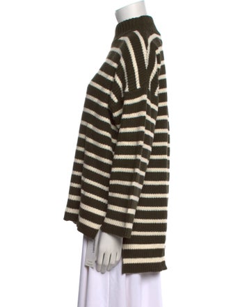 Apiece Apart Striped Mock Neck Sweater