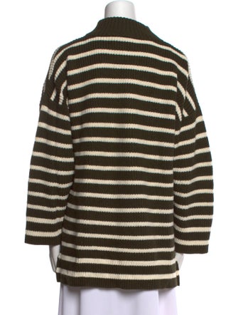 Apiece Apart Striped Mock Neck Sweater