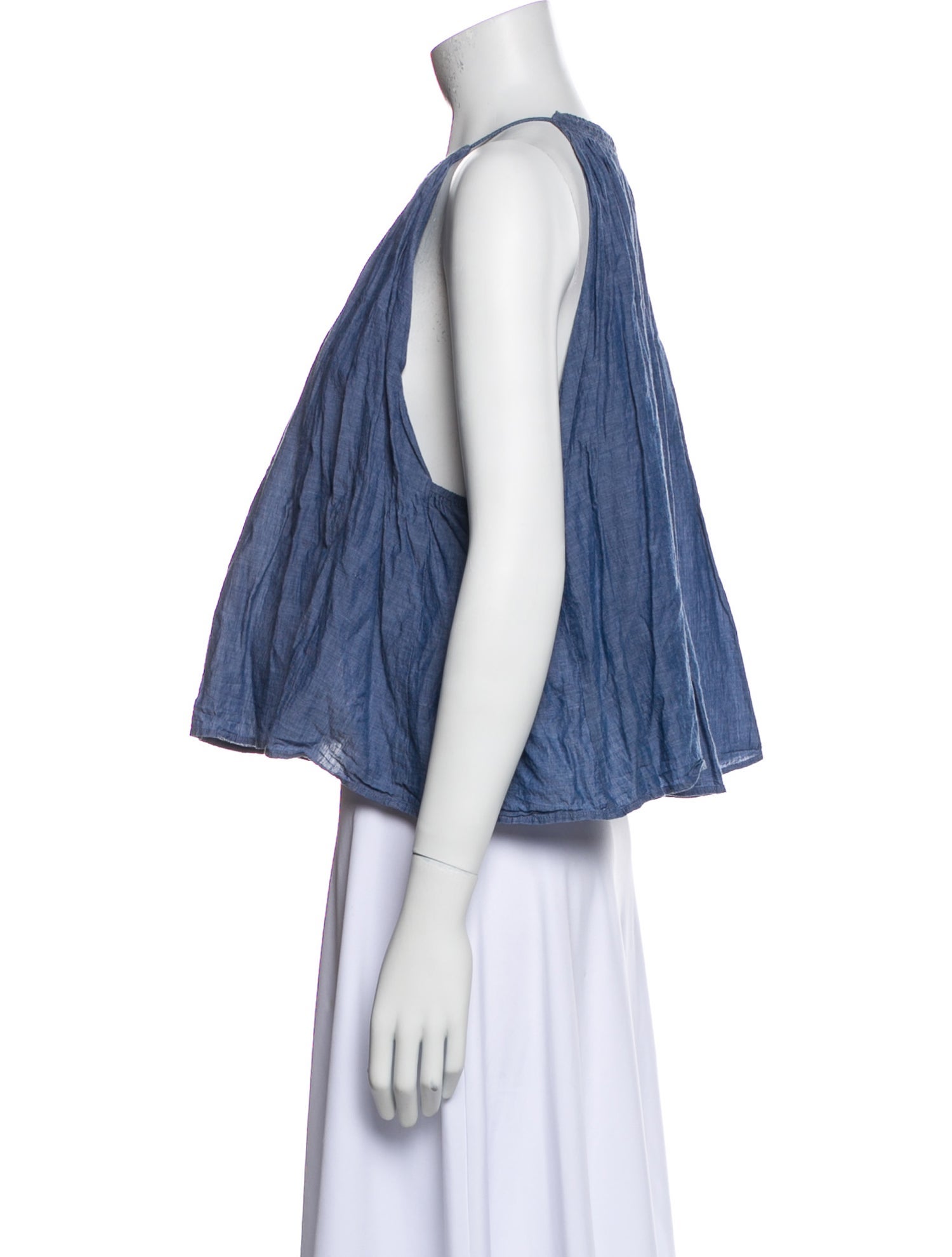 Apiece Apart Halterneck Sleeveless Crop Top