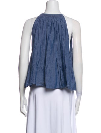 Apiece Apart Halterneck Sleeveless Crop Top