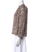 Apiece Apart Floral Print V-Neck Blouse