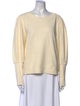 Apiece Apart Scoop Neck Long Sleeve Sweatshirt