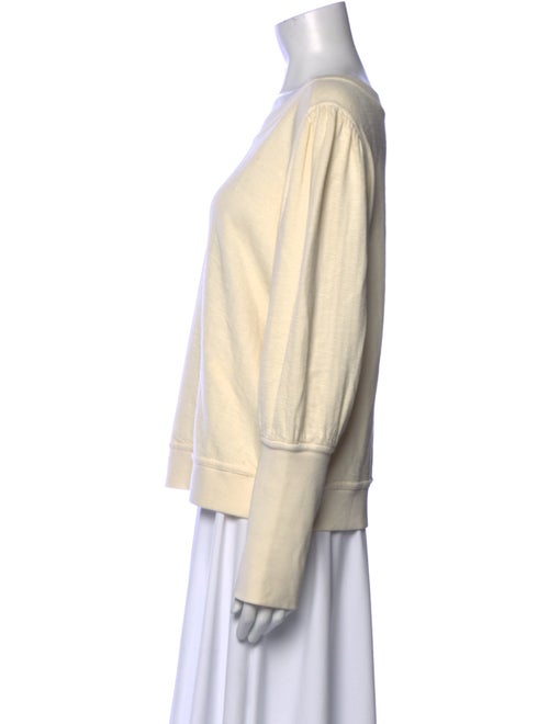 Apiece Apart Scoop Neck Long Sleeve Sweatshirt