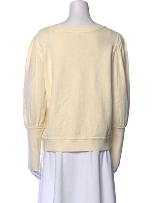 Apiece Apart Scoop Neck Long Sleeve Sweatshirt