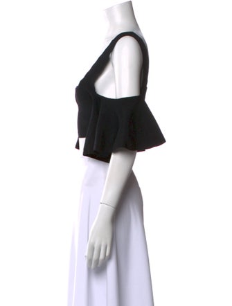 Apiece Apart Square Neckline Short Sleeve Crop Top