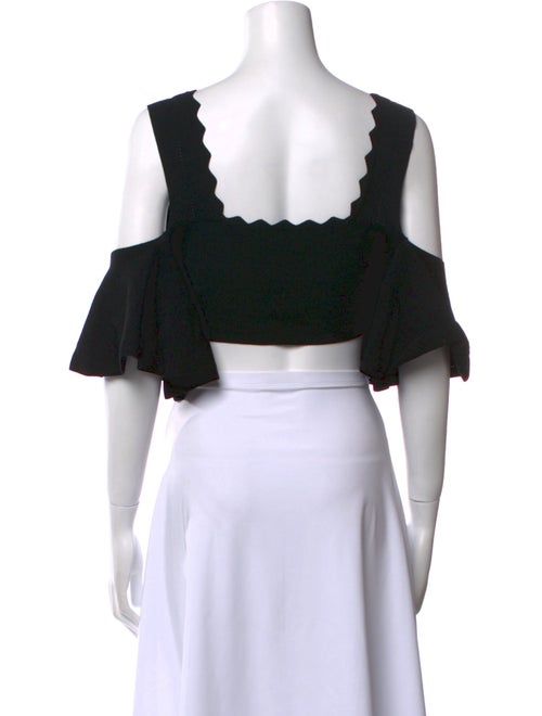 Apiece Apart Square Neckline Short Sleeve Crop Top