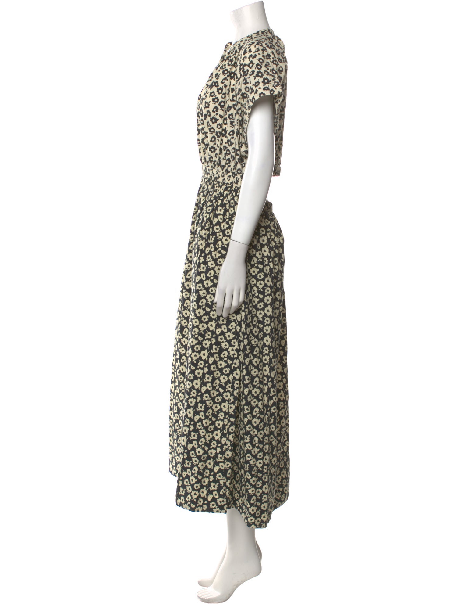 Apiece Apart Floral Print Long Dress