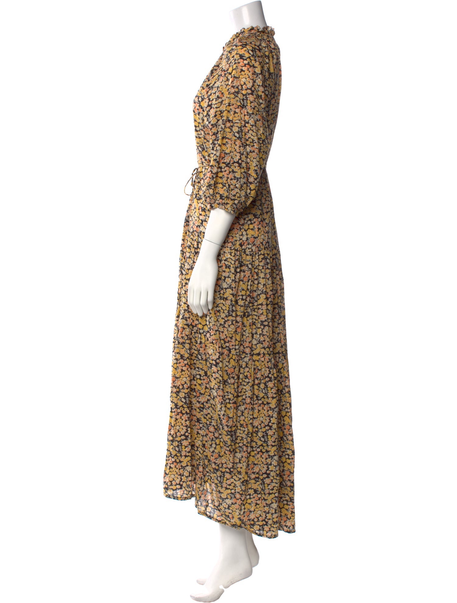 Apiece Apart Floral Print Long Dress