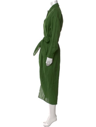 Apiece Apart Linen Knee-Length Dress
