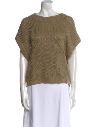 Apiece Apart Linen Scoop Neck Sweater