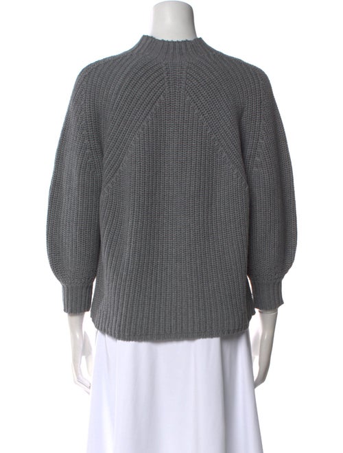 Apiece Apart Mock Neck Three-Quarter Sleeve Blouse