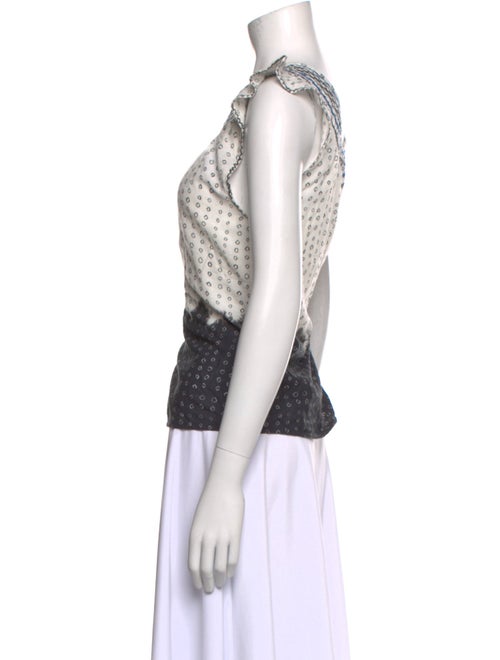 Apiece Apart Printed Scoop Neck Top