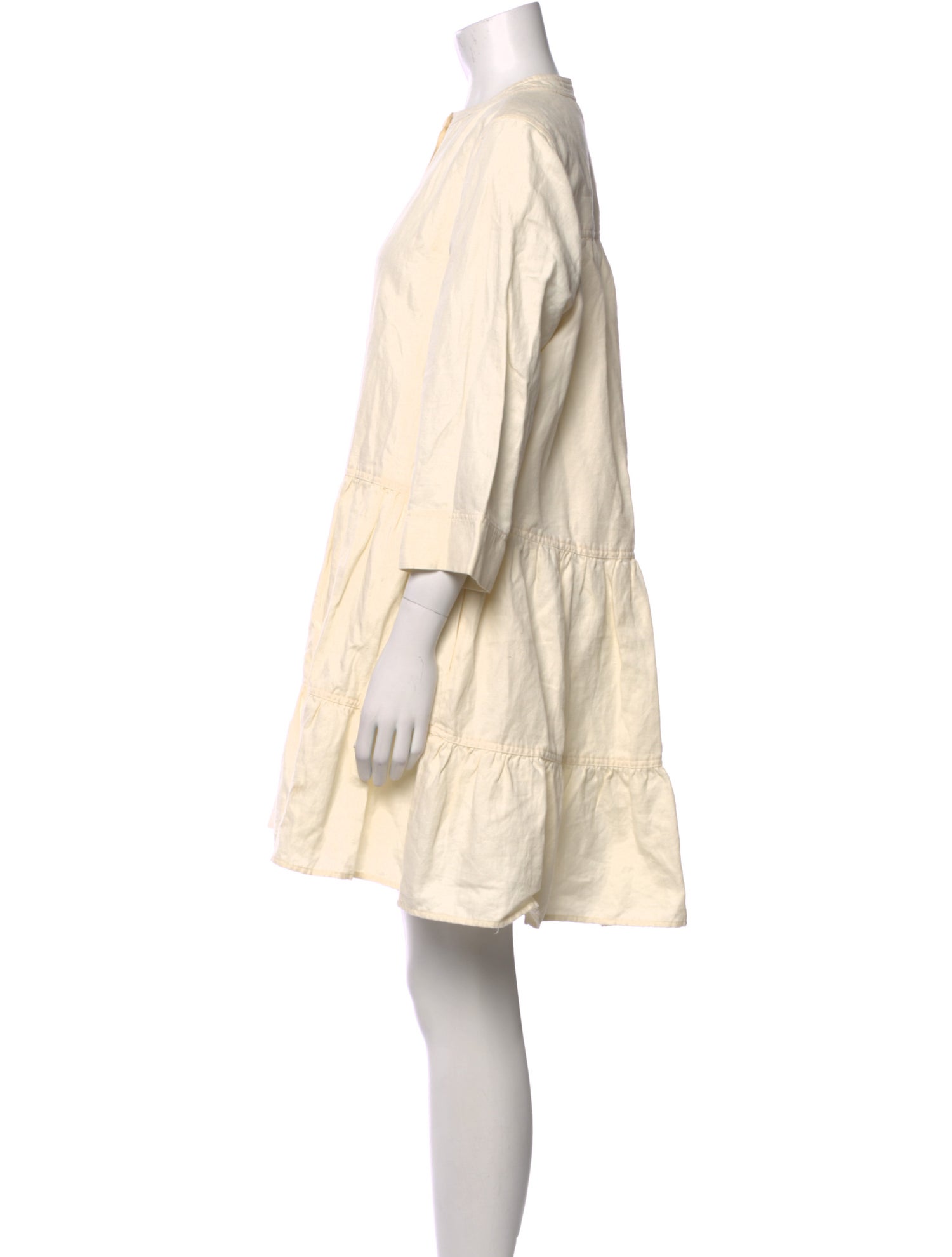 Apiece Apart Crew Neck Mini Dress