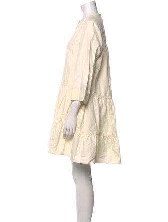 Apiece Apart Crew Neck Mini Dress