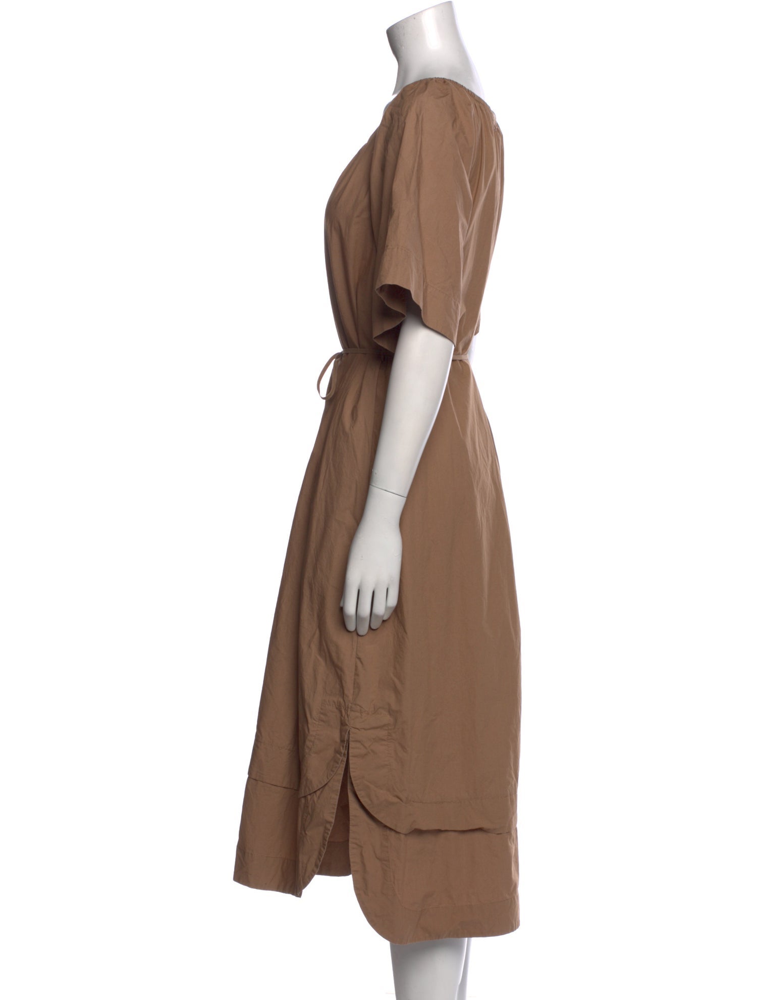 Apiece Apart Scoop Neck Midi Length Dress