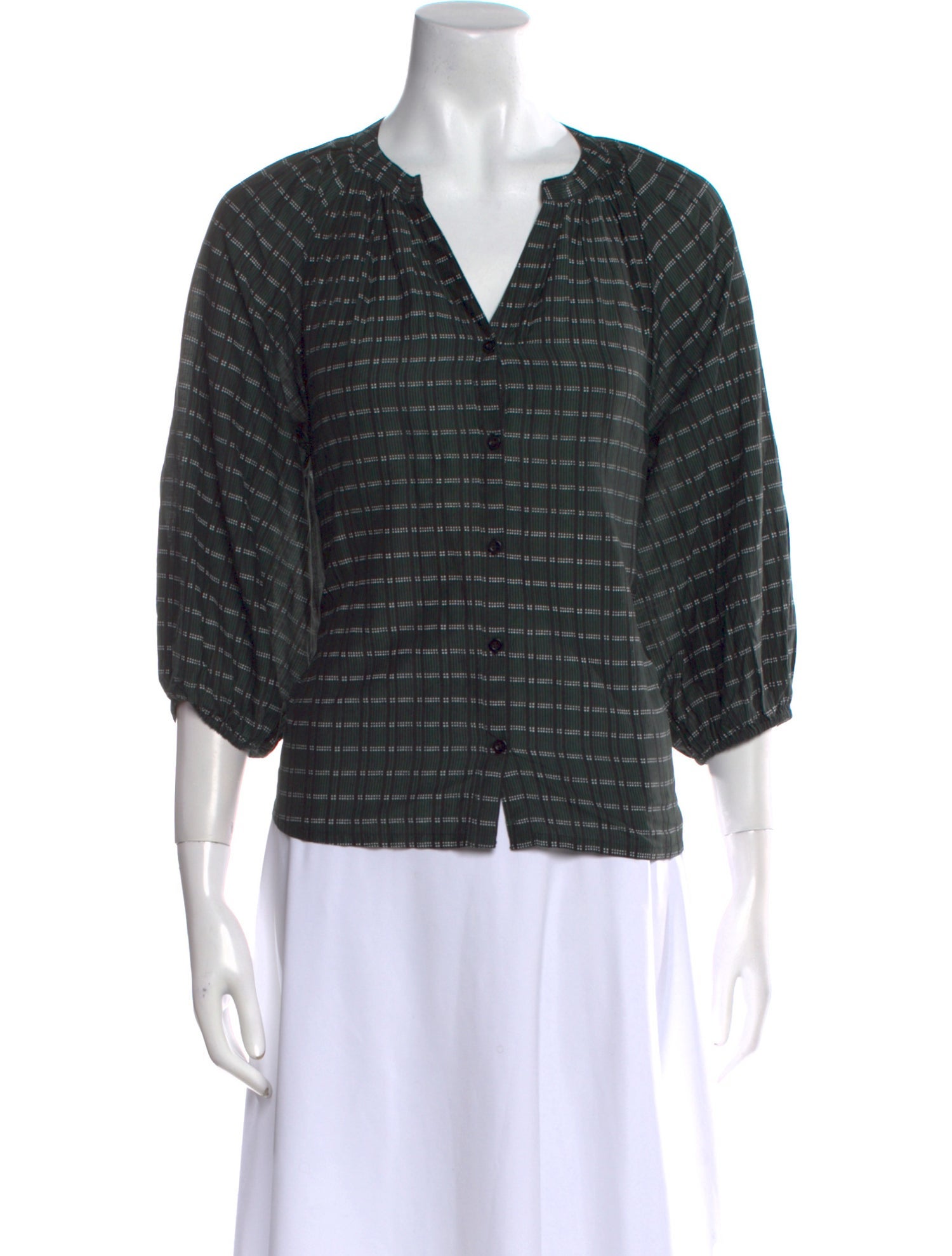 Apiece Apart Striped V-Neck Top