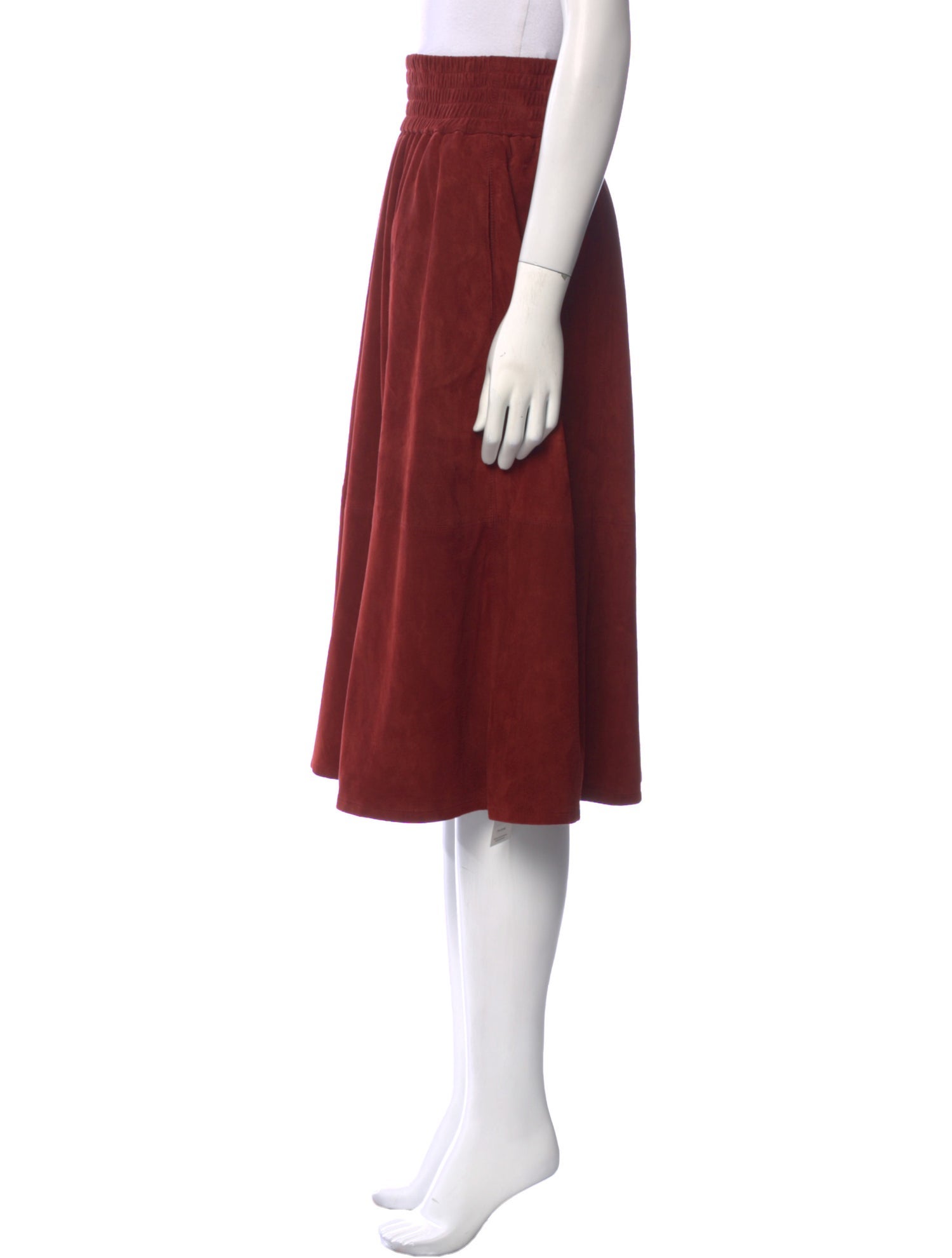 Apiece Apart Suede Knee-Length Skirt