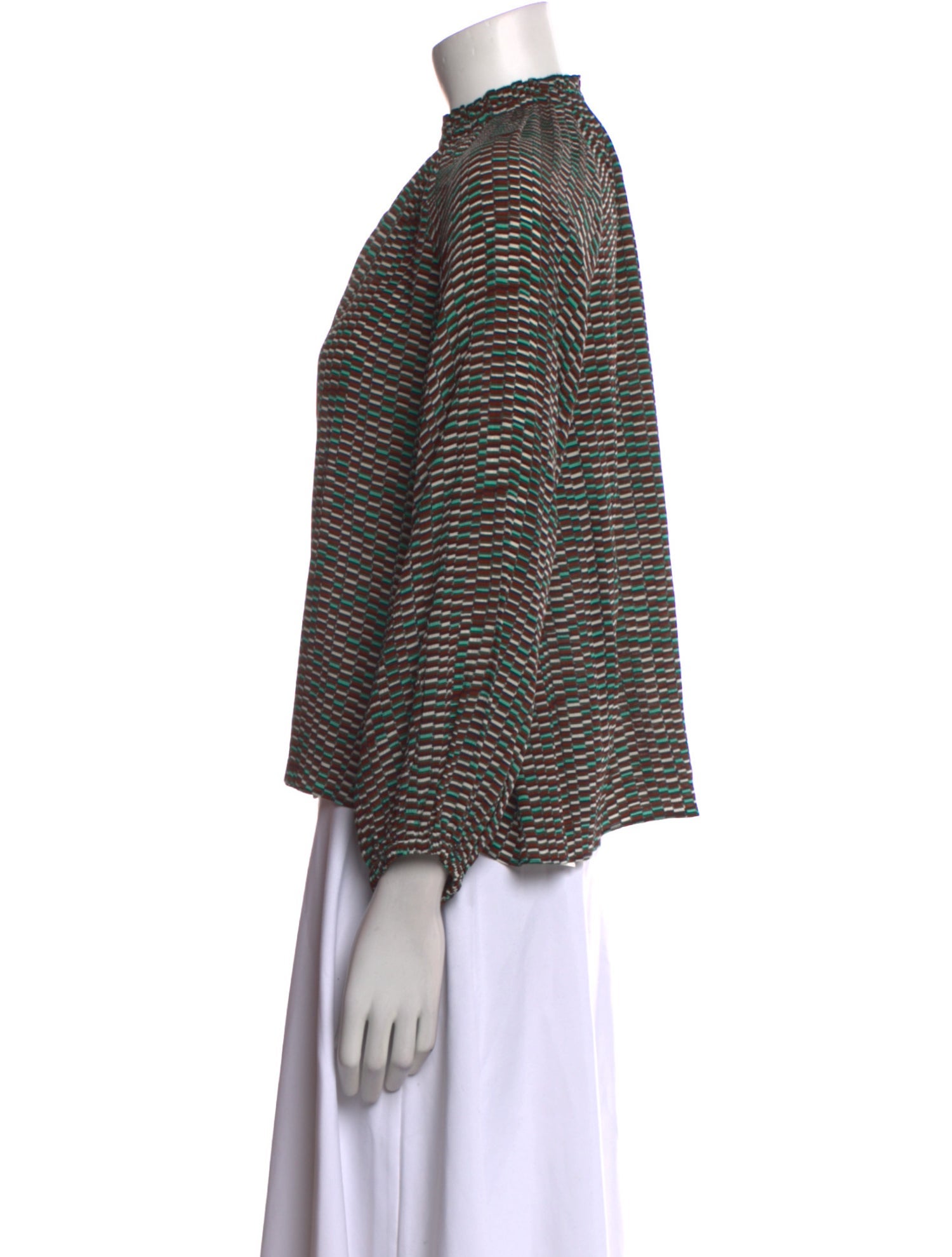 Apiece Apart Silk Striped Blouse