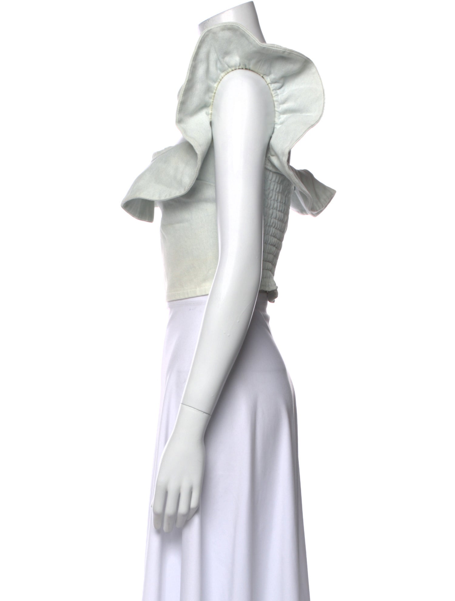 Apiece Apart Square Neckline Sleeveless Crop Top