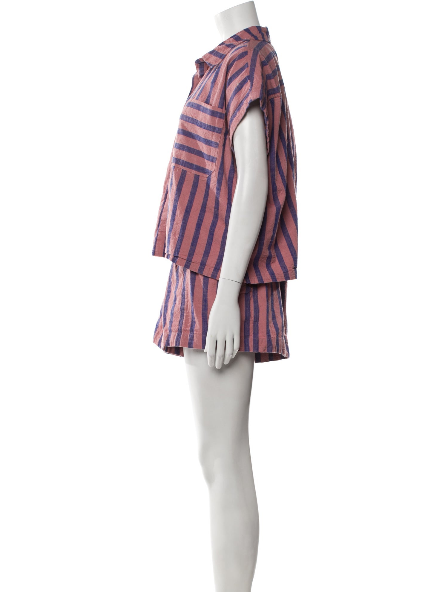 Apiece Apart Striped Short Set