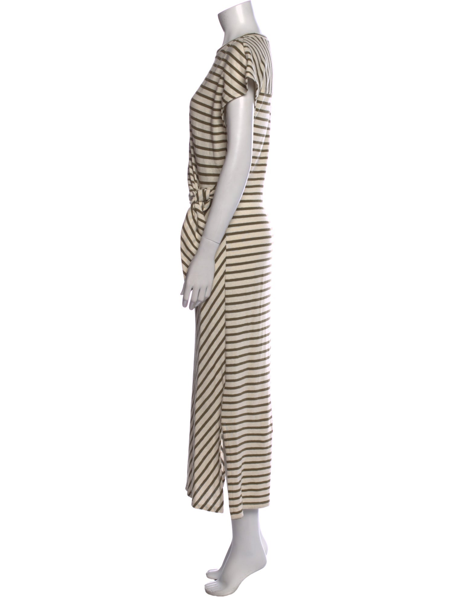 Apiece Apart Striped Midi Length Dress