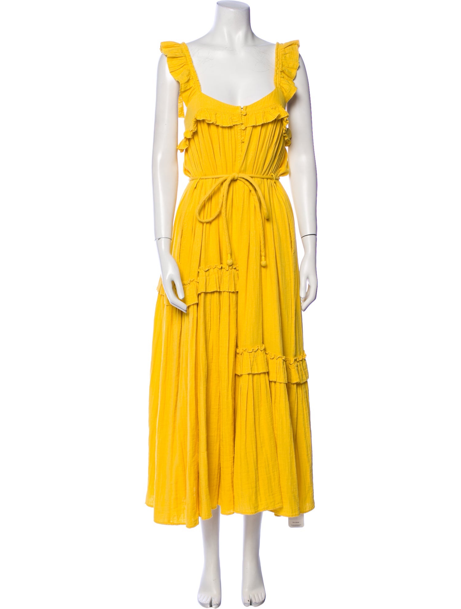 Apiece Apart Square Neckline Long Dress