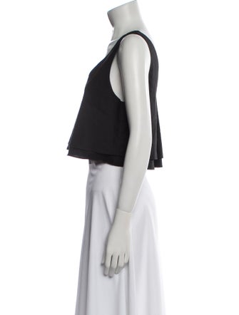 Apiece Apart Linen V-Neck Crop Top